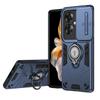 Sliding Window Metal Finger Card Holder Protective case for Reno 11F Reno 11 Pro Reno 10 Reno 8 7 Lite 7Z Multiple Bracket Cover