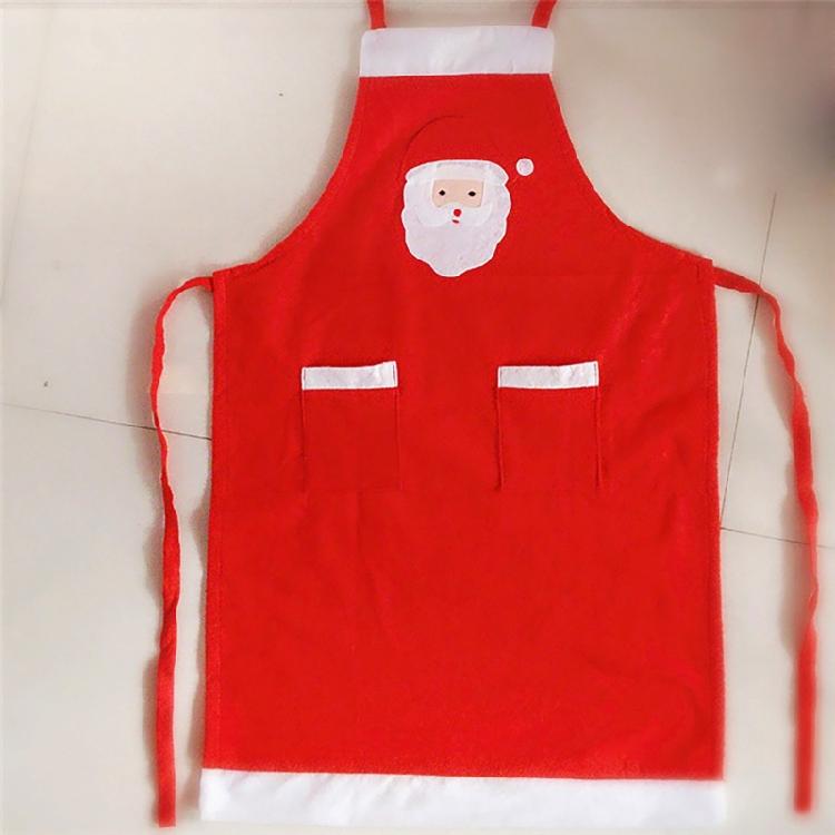 Christmas Apron with 2 Pockets Cooking Aprons Kitchen Apron Waitress Apron Santa Apron for Restaurant