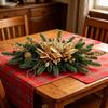 Weihnachts-Tischdekorationen Nordische Heimparty-Ornamente Goldene Hängende Girlande Restaurant
