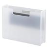Sanka Soffice Strong Magnetic Floating File Box, Slim, Clear, 4kg Weight Capacity, Securely Mounts To Desks, Whiteboards, Refrigerators, Washing