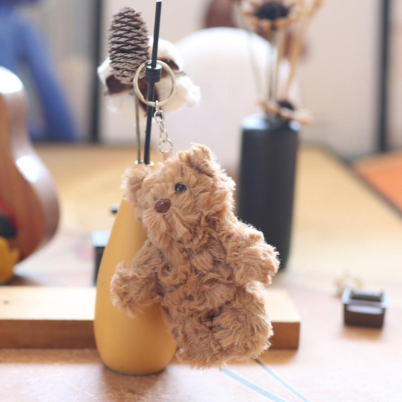 

Милый милый кулон Barcelo Bear, плюшевая игрушка, кукла, сумка для медведя, подвесной брелок, кукла, кукла 12cm