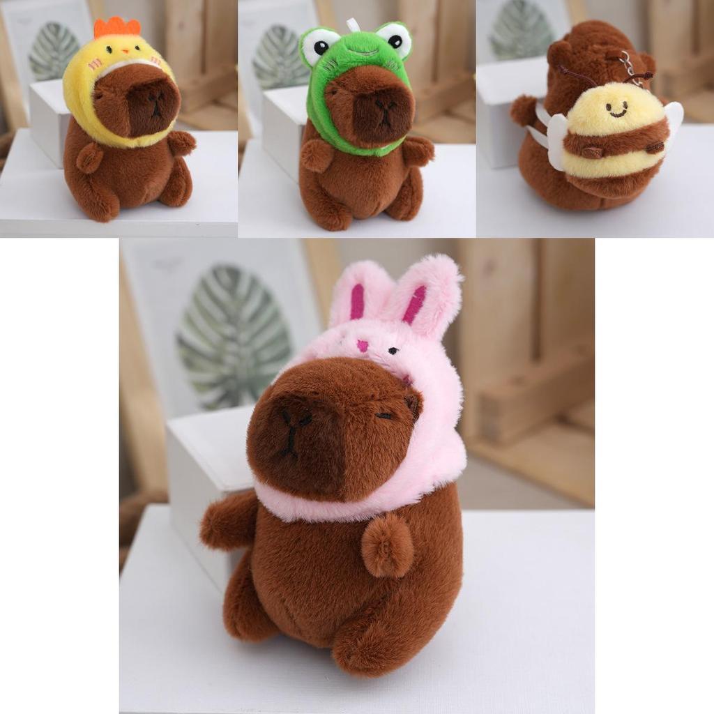 Charming Capybara Plush Keychain Soft Toy In Various Designs Ideal For Collectors And Gift Givers