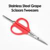 Grape Scissors Tweezers Gardening Tool Scissors 2-in-1 Branch Bonsai Scissors With Tweezers Grape Scissors Picking Tool