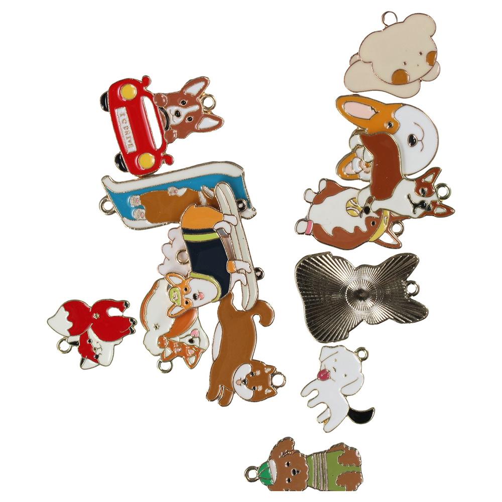 

alloy dog charms 1inch dog shape pendant for Necklace Bracelets earring keychain diy