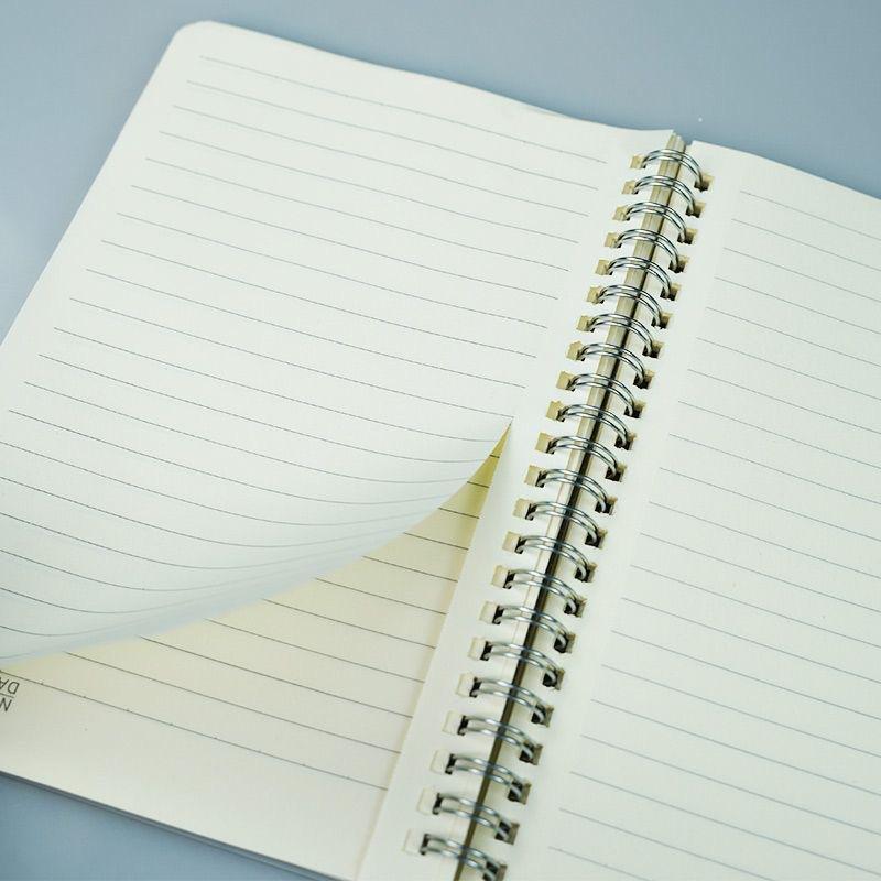 1pcs B5 Rollover Coil Notebook Thickened Pp Notepad A5 Large Transparent Horizontal Line Grid Present Junior High School Student Present