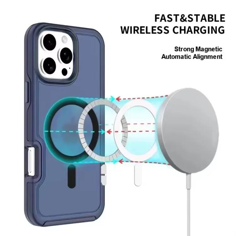 Fluorescent Candy Colour Car Magnetic Matte Phone Case for IPhone 16 15 14 Plus 13 12 Pro Max Wireless Charge Protector Cover