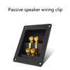 Live Speakers Terminal Box 4 Copper Binding Post Cable Connector Terminal