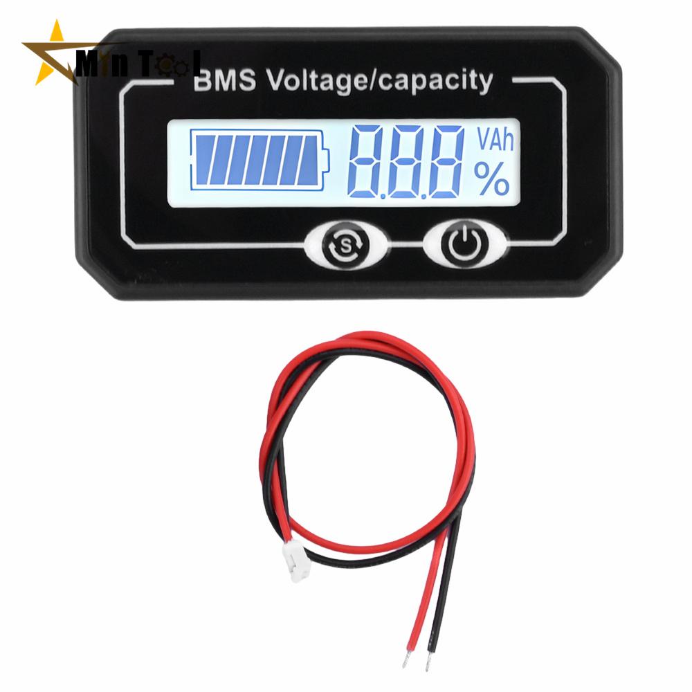 DC 8~99,9V Lithium li-ion lifepo4 Blei-Säure Batterie Kapazitätsmonitor Füllstand Voltmeter Prozentanzeige für Auto Werkzeugzubehör