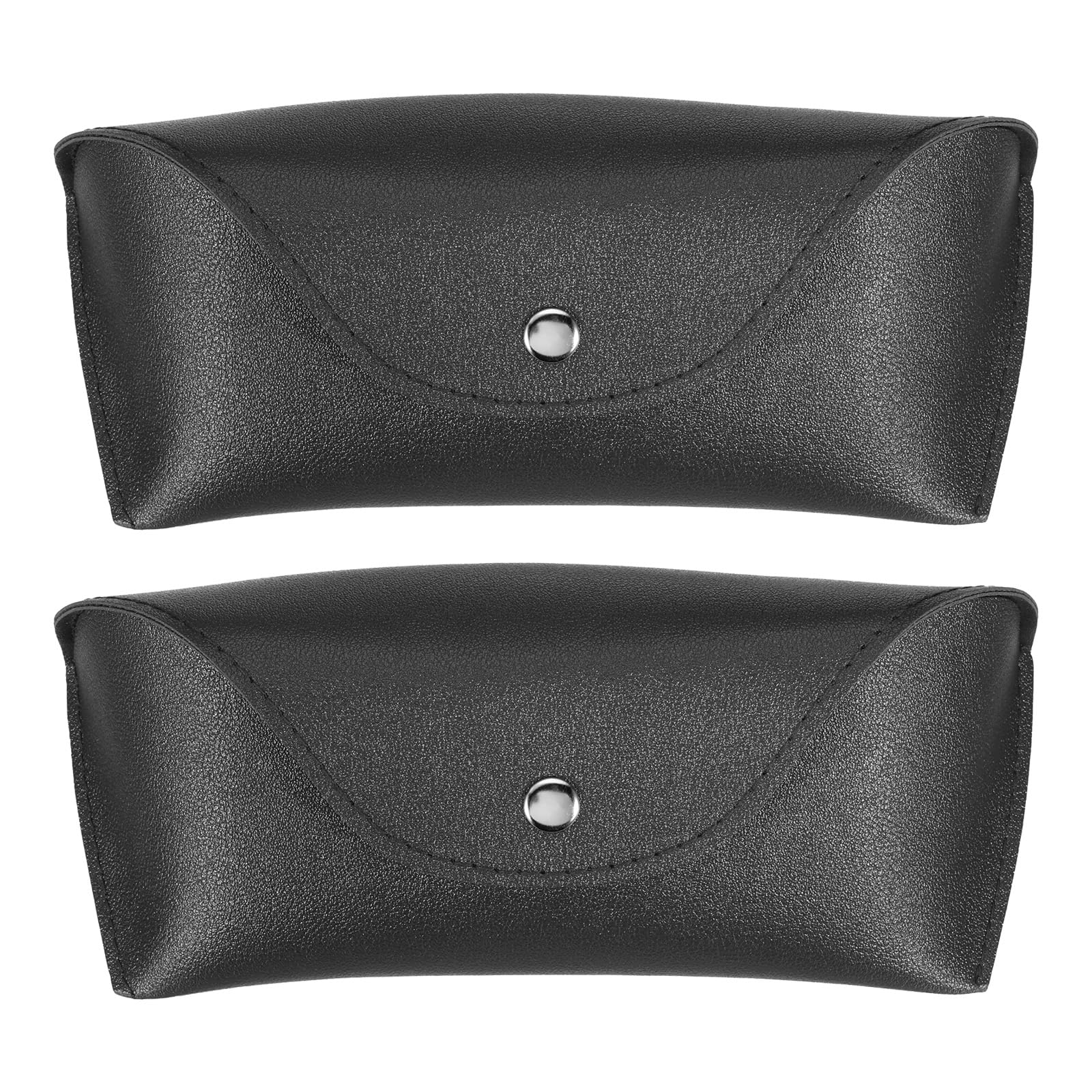 

uxcell Футляр для очков x Твердый чехол из искусственной кожи Портативный футляр для солнцезащитных очков для мужчин и Черные футляры 2 шт., 7,1 3 Защита от царапин, Женщины,