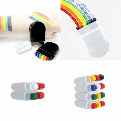 1/2Pcs Rainbow Crayon Paint Rainbow Birthday Party Colorful Theme Party Accessories Party Family Costume Gift Pocket Size