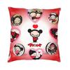 Pucca Modern Throw Pillow Cover Home Decorative Cartoon Character Cushion Case Double-Sided Printing Outdoor Cushion Pillowcases