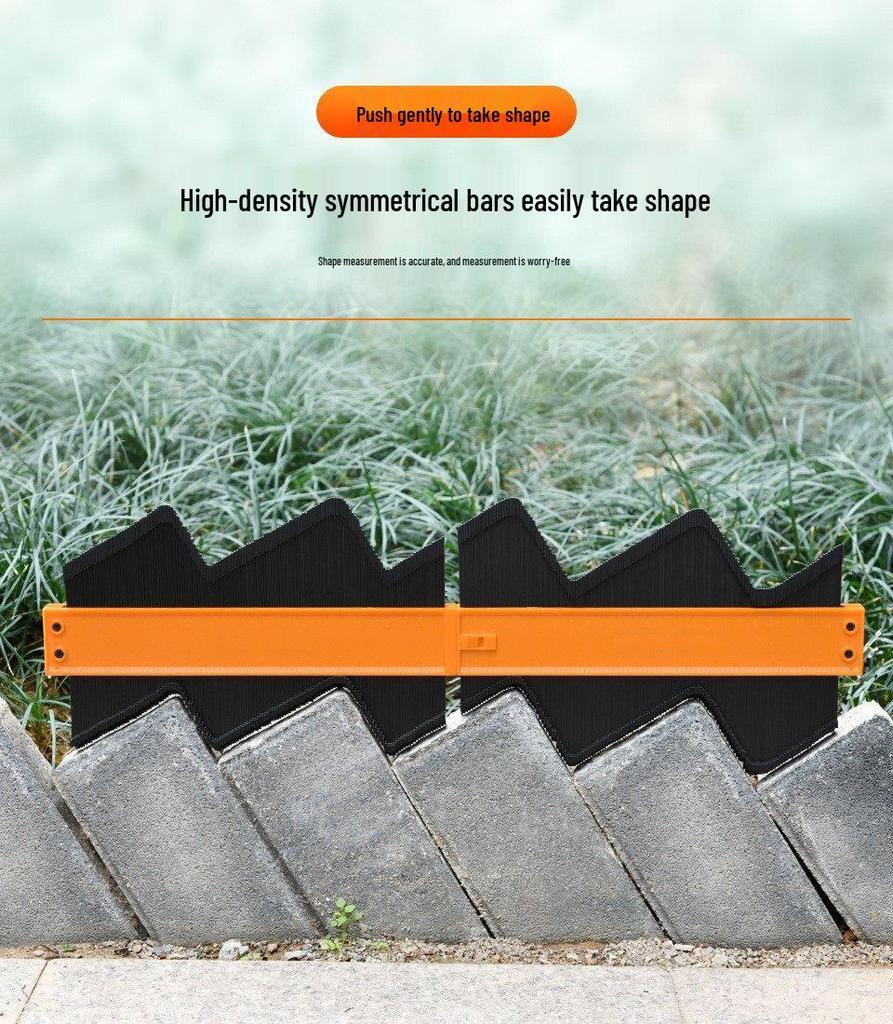 Locking Contour Gauge: Irregular Arc Ruler for Woodworking and Measuring