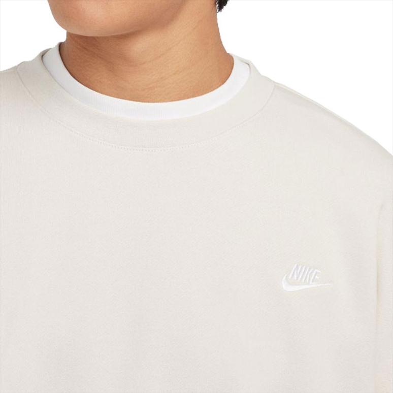 Nike Bluza z kapturem Club Fleece Oversize z okrągłym dekoltem i długim rękawem Męska bluza Light-Redwood HJ1820-104