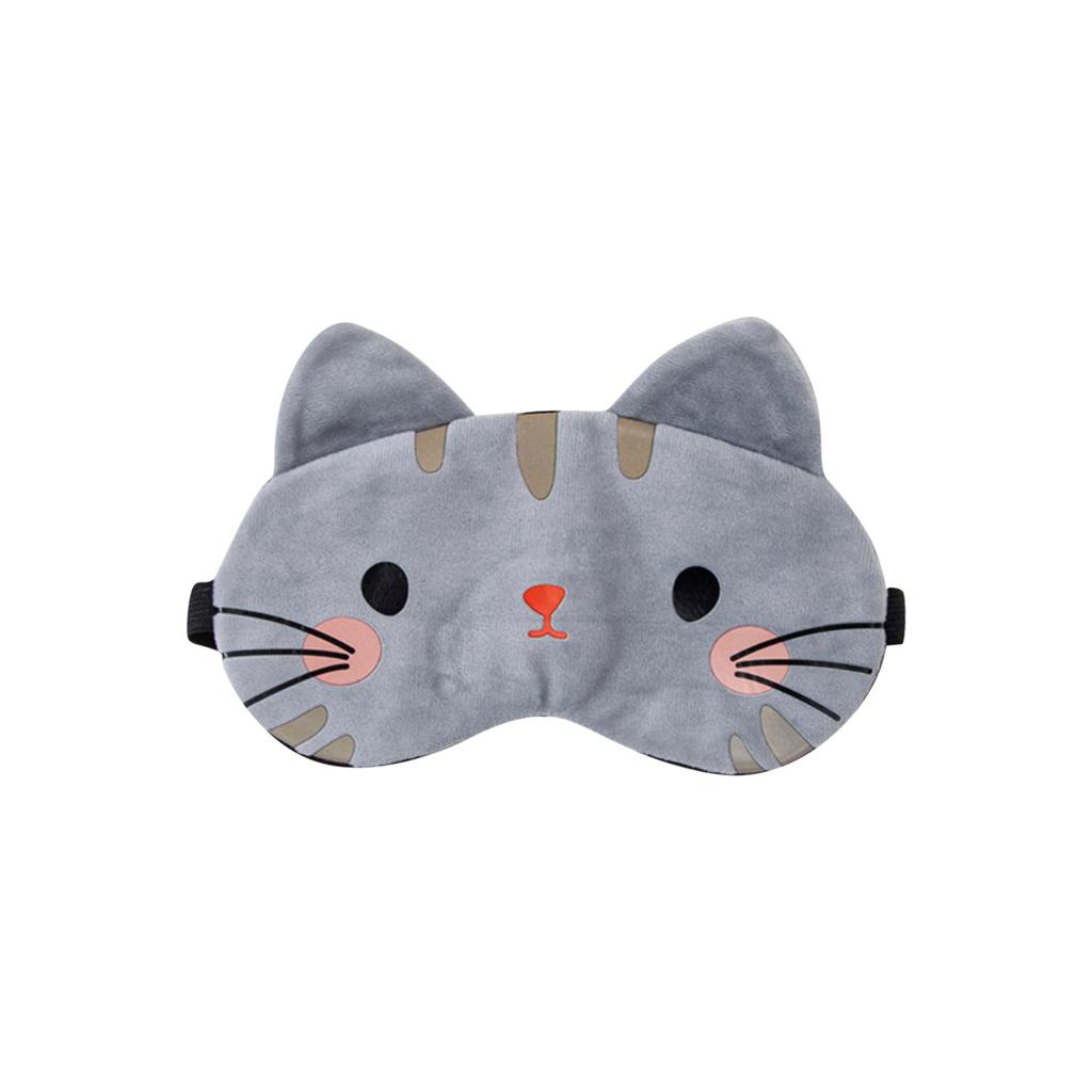 Plush Cartoon Cat Ice And Hot Compress Sleeping Eye Mask For Children Universal Winter Home 10ml