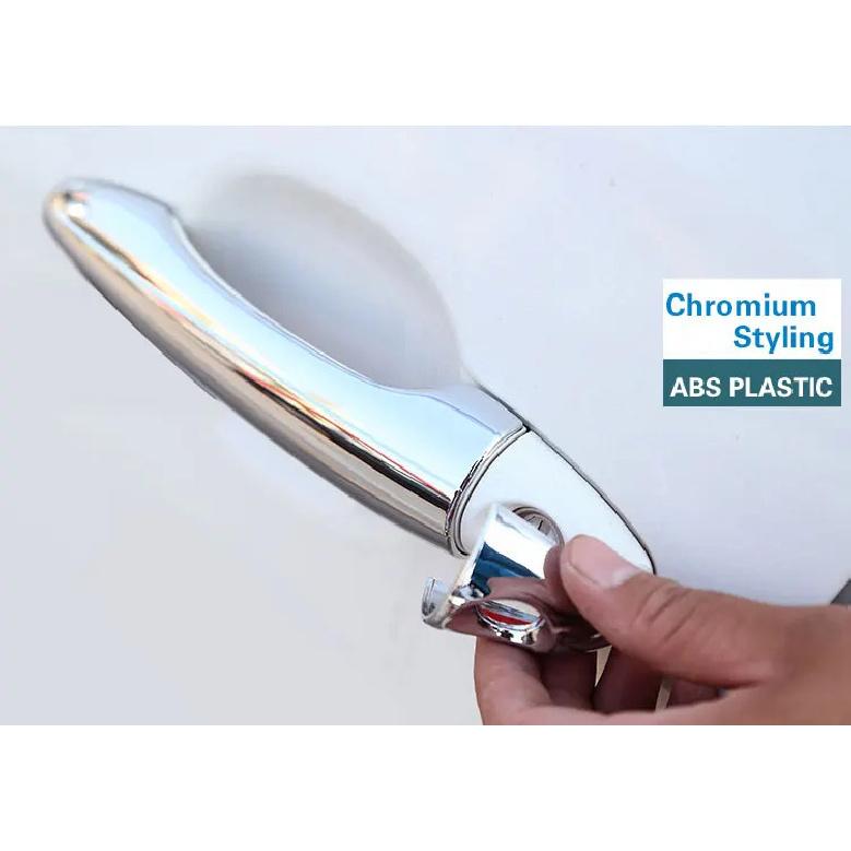 For KIA Sportage Chrome Door Handle Covers Trim of 4 Door 2010 2011 2012 2013 2014 2015 Accessories Stickers Car Styling