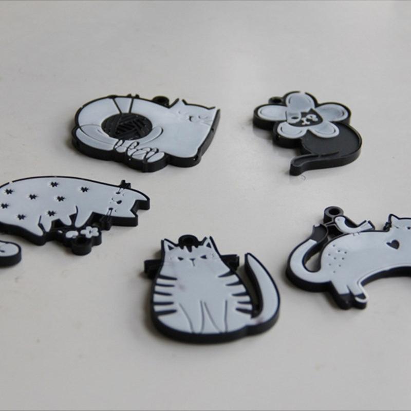 Creative Silicone Casting Molds Cats Shape Necklace Molds Suitable for Making Animal Necklace and Earrings Pendant
