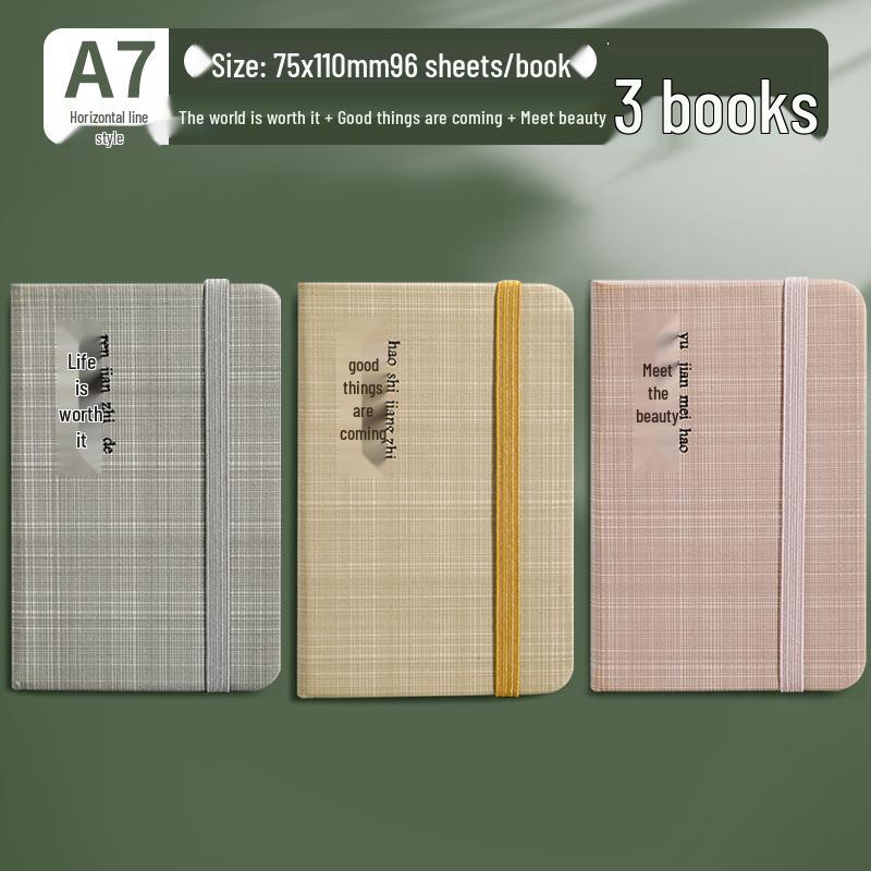 A7 Mini Pocket-Sized Notebook: Portable, Simple, and Perfect for Students