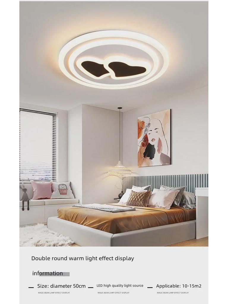 Modern Round LED Ceiling Lamp for Living Room, Bedroom, Restaurant, or Study