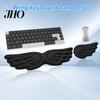 Handgelenkstütze für PC Engelsflügel Tastaturablage Ergonomisches Polster Silikon Gaming Kissen Maus Laptop Bürotischmatte