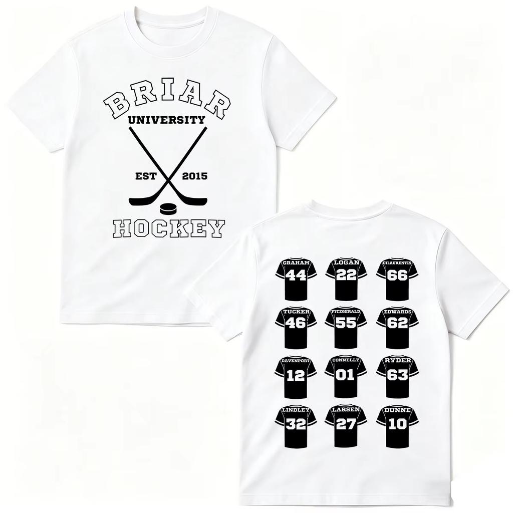 2026 Summer Fashion Trendy Tee Off Campus TV Series T-shirts Briar University Hockey Men Women Clothing Fashion Hip Hop T-shirt