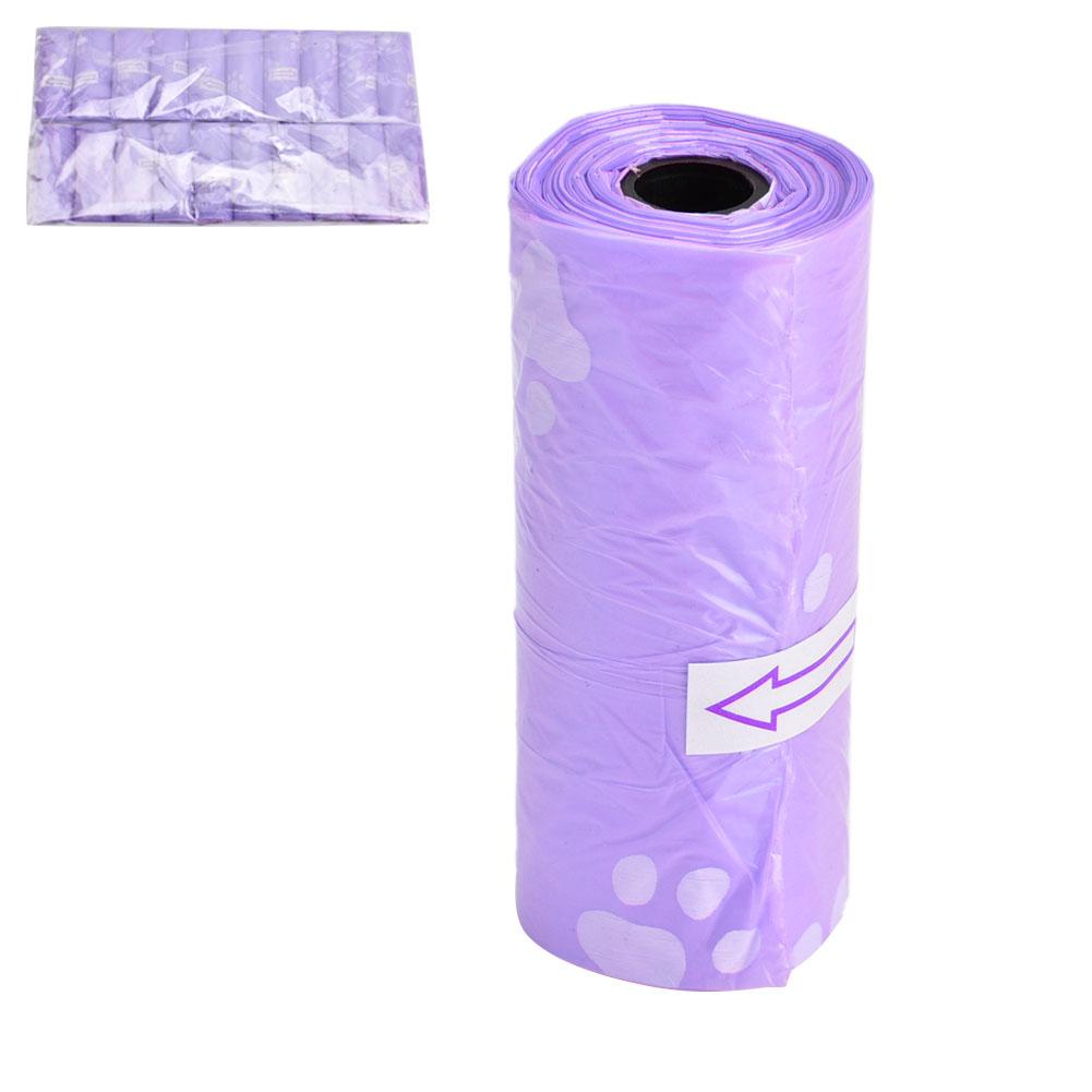 20 Rolls Garbage Clean Up Heart Bag Pet Dog Cat Waste Poop Pick Up Bag Black