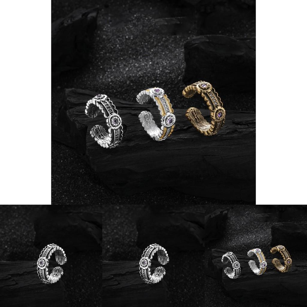Trendy Korean Vintage Copper Ring Featuring Adjustable Design And Stunning Zirconia For Women