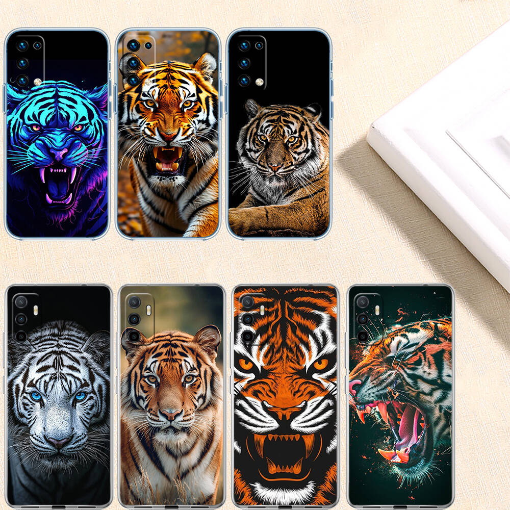 Animal Tiger Phone Case for Motorola Edge 20 30 S30 40 50 Fusion Lite Plus Pro Ultra Neo One Action Zoom Hyper Power Macro Vision