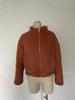 2024 Women's Lambswool Plush Cardigan Short Jacket - European/American Fashion for Autumn and Winter.
