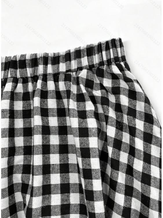 High-End Retro Plaid A-Line Skirt - Elegant, Versatile & Comfortable Slim Fit