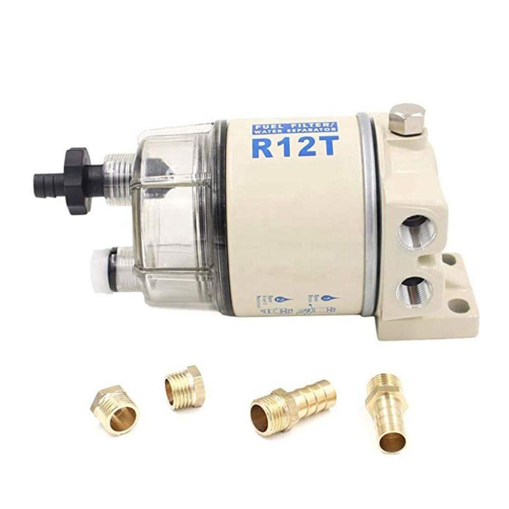 Improved Fuel Efficiency R12T Fuel Filter Corrosion Resistance Diesel Engine Racor Filter  Boats