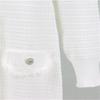 Autumn And Winter Knitted Dress For Women  V-Neck Tassel Solid Color Mid Length Skirt