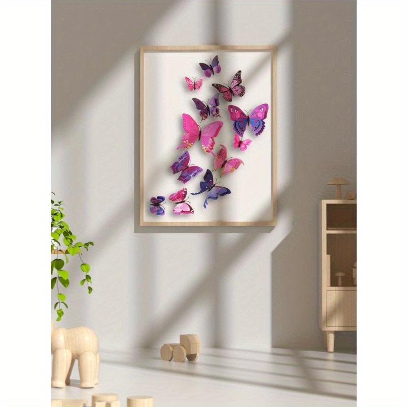 12 Stück 3D Schmetterling Aufkleber, Aufkleber, Wandaufkleber, Vinylaufkleber für Heim-, Festivaldekoration, Aufkleber, Geschenke, Geburtstag, Abschluss