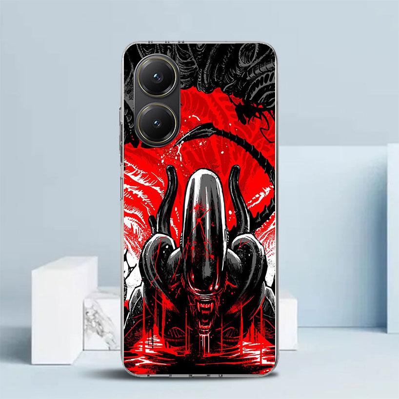 Coole A-Alien X-Xenomorph Soft Hülle für Xiaomi Poco F7 Ultra X7 X6 X5 Pro M7 Handyhülle Redmi 15 15C 13 13C 12 12C 10 10C Druck
