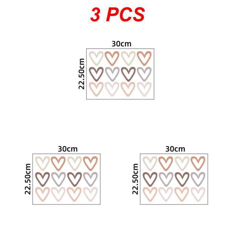 1~10PCS New Heart Bohemian Style Wall Stickers Self-adhesive Wall Stickers Decorative Stickers Kids Bedroom Home Decor Wall