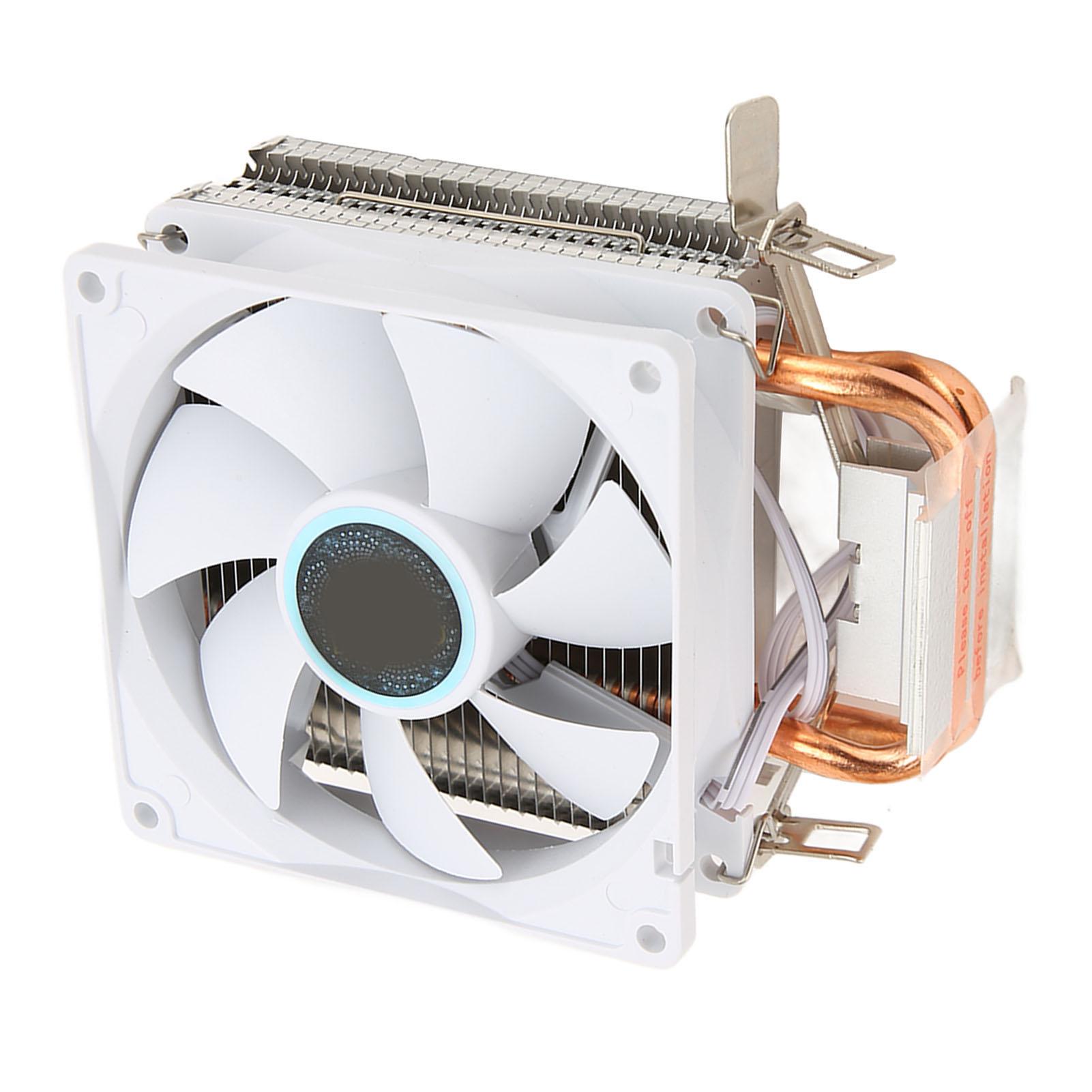 

9 см процессорный кулер 2 тепловые трубки двухбашенный компьютер процессорные вентиляторы охлаждения для Intel 775 1150 1151 1155 1156