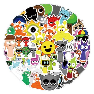 55 Τεμάχια Incredibox Graffiti Rhythm Game Αυτοκόλλητα για Αυτοκίνητο & Κύπελλο Νερού
