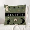 Brand Seletti Cushion Cover Natural Linen Pillowcase Set AllinOne Decor Cushion Cover for Sofa Bedroom Chair