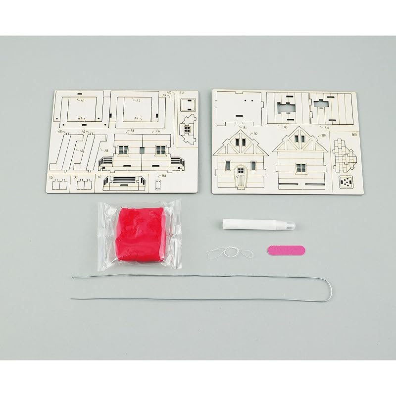 Artec Flying House!? Balloon House 58414 Craft Hobby Toy Learning Stylish Wooden Wood Assembly Balloon Freedom Elementary School Summer Vacation