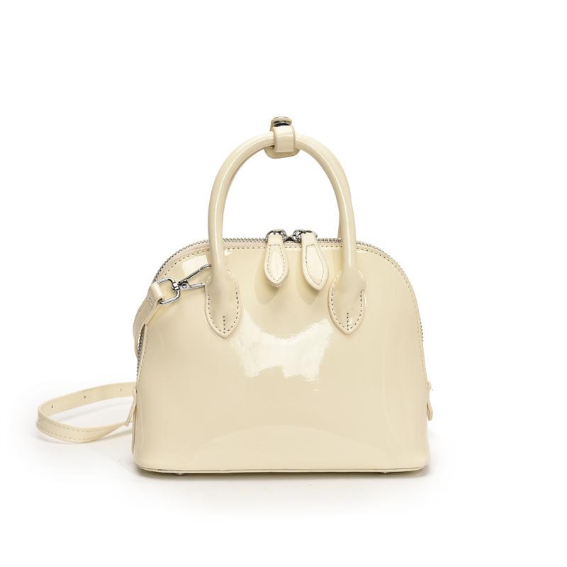 New Fashionable Versatile Handbag Glossy Solid Color Casual Shoulder Messenger Bag