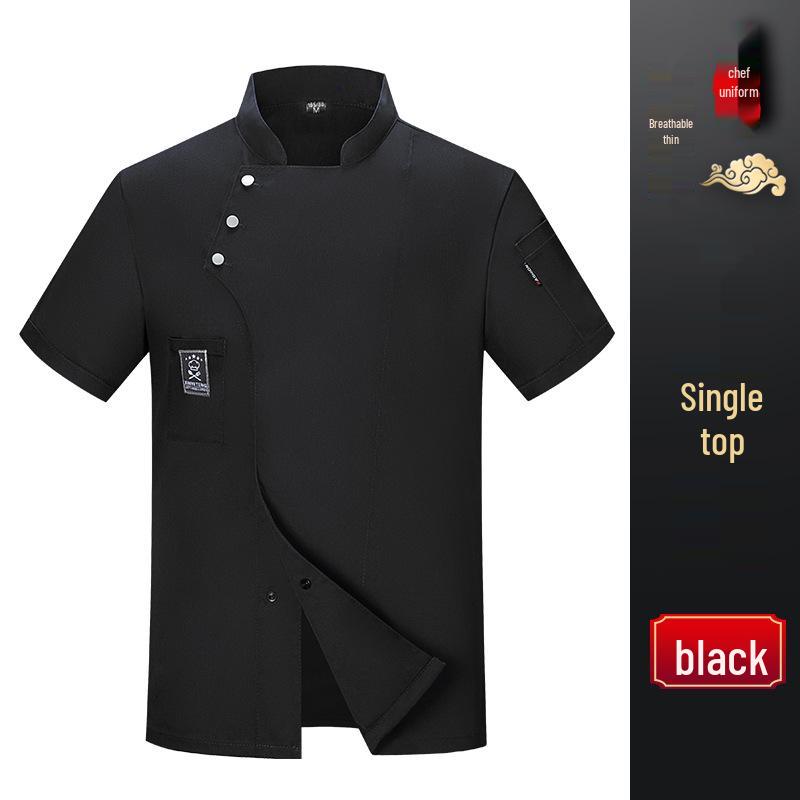 Leichte Sommer-Kochuniform mit drei Knöpfen