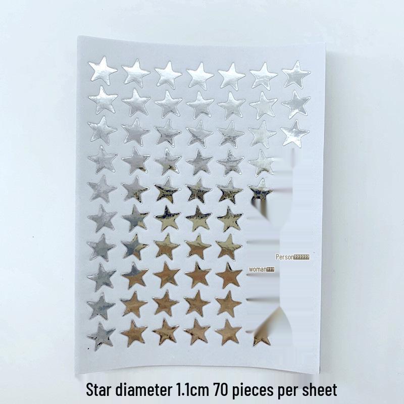 Five-Pointed Star Reward Stickers for Kindergarten - Teacher and Student Self-Discipline Chart