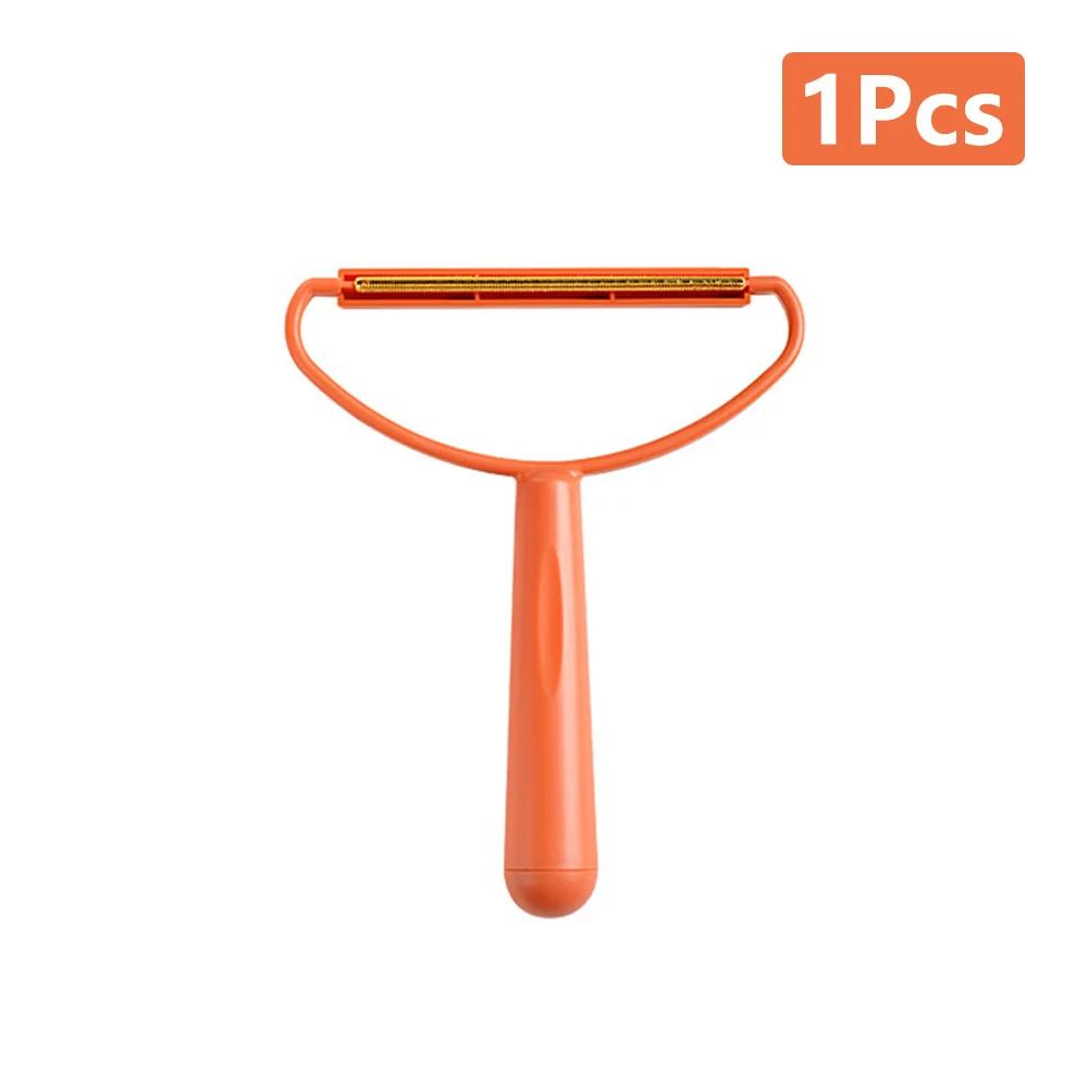 

Manual Hair Removal Agent Carpet Wool Coat Clothes Shaver Brush Tool Coat Double Sided Hair Removal Ball Knitting Tool помаранчевий