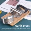 Stainless Steel Garlic Press Manual Garlic Press Squeezer Ergonomic Ginger Garlic Crusher for Vegetable Kitchen Accessories