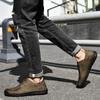 Fashion Men's Handmade Leather Shoes Platform New Lightweight Casual Designer Loafers Mocasin Flat Bottom High-quality Driving Shoes