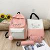 Minimalist Oxford Backpack For Middle School Girls With Waterproof Material And Spinal Protection
