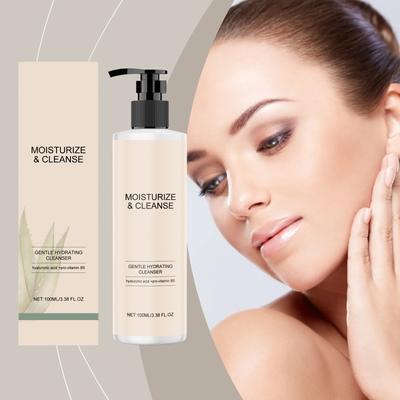 Nemlendirici Yumuşak Temizleyici Nemlendirici Temizleyici Kuru ve Normal Ciltler İçin Günlük Temizleyici, 100ML