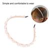 Comfortable Faux Pearl Headband Fashionable Wedding Headband Alloy Hair Accessory  For Women