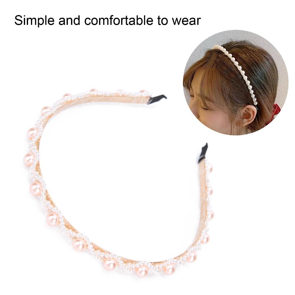 Comfortable Faux Pearl Headband Fashionable Wedding Headband Alloy Hair Accessory For Women