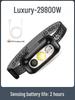 "Rechargeable Super Bright Headlamp for Outdoor Night Fishing - Ultra-Light, Long-Life, Induction-Controlled"