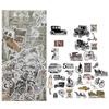 60-Piece Vintage Botanical Sticker Pack, Retro Plant Designs for Handmade Decoration & Journaling
